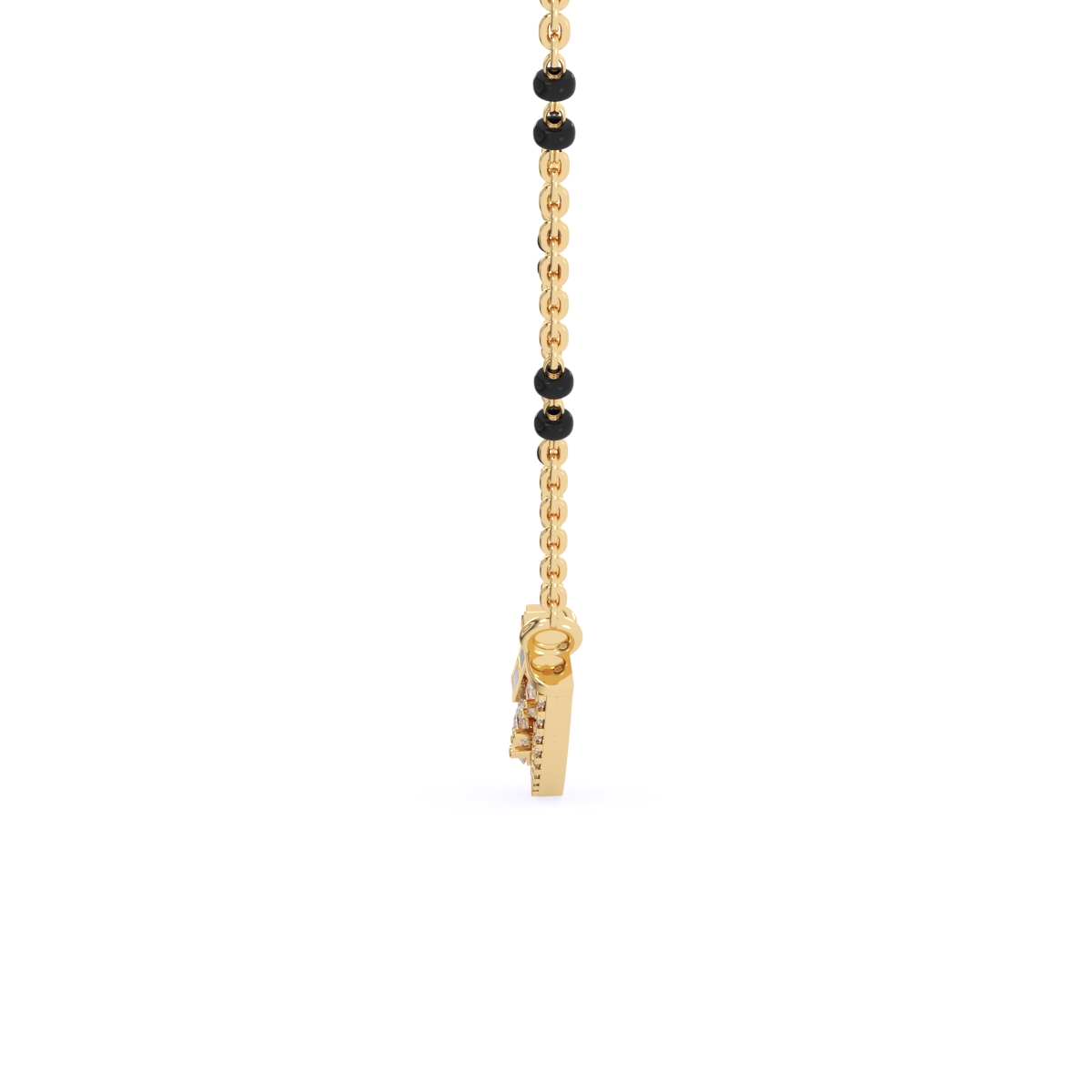 Lavish Pear Shaped Diamond Mangalsutra